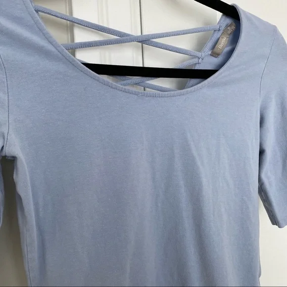 ❄️ BERSHKA Light Blue Form-fitting Top​​​​​ - Picture 3 of 4